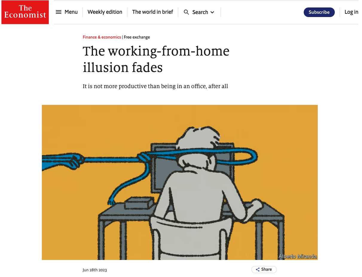 The working-from-home illusion fades